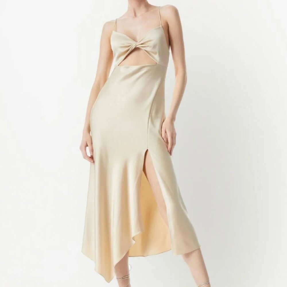 NWT Alice + Olivia Harmony twist midi dress - Size 0